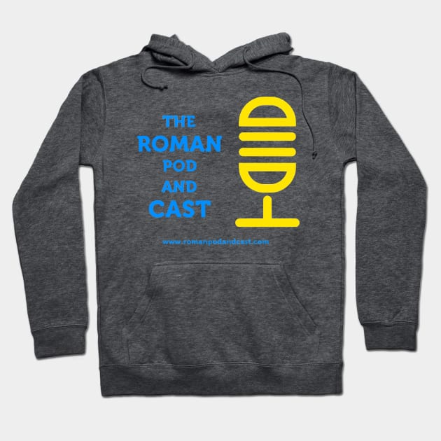 The Roman Pod and Cast White Hoodie by RCast